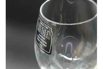 オーストリア　RIEDEL(リーデル)　プラウドフットジャパン記念品(名入れ有)　ワイングラス3客セット(箱付き)(R-061792)