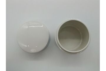 1960年代　レア　ドイツ　マイセン　Meissen　円形　蓋付き　ベルリンの街並みが描かれた小物入れ(筒型、蓋物、西洋陶磁器、BERLIN、HAUPTSTADT DER DEUTSCHEN DEMOKRATISCHEN REPUBLIK)(R-061793)