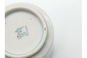 江戸期　古伊万里　染付　伊万里焼の魅力を感じる個性豊かな絵柄の湯呑み3点セット(和食器)(R-061794)