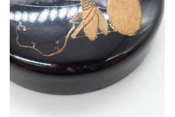 時代物　蒔絵　香合　棗　2個セット(小物入れ、茶道具、茶器、漆器、漆工芸)(R-061795)