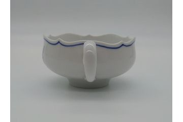 ドイツ　マイセン　Meissen　双剣　シンプルで趣のあるティーカップ&ソーサー(西洋陶磁器、C&S)(R-061796)