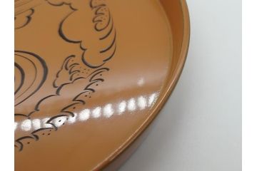 大正〜昭和初期　木製　漆器　菓子器揃(菓子鉢、4.6寸皿5枚、約14cm、共箱付き、創業五拾周年記念、帝國生命保険株式会社、漆工芸、和食器、和皿)(R-061813)