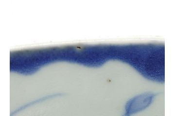 江戸期　古伊万里　大明年製　染付　山水図　9.2寸皿　約28cm　繊細な絵付けが美しい深鉢(九寸二分、和皿、深皿、和食器)(R-061818)