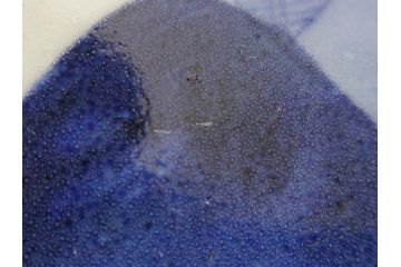 江戸期　古伊万里　大明年製　染付　山水図　9.2寸皿　約28cm　繊細な絵付けが美しい深鉢(九寸二分、和皿、深皿、和食器)(R-061818)
