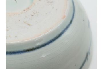 江戸期　古伊万里　染付　蛸唐草文　5寸皿　約15cm　伊万里焼の伝統美が詰まった皿3枚セット(五寸、和皿、小皿、小鉢、和食器)(R-061820)
