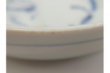 江戸期　古伊万里　染付　蛸唐草文　5寸皿　約15cm　伊万里焼の伝統美が詰まった皿3枚セット(五寸、和皿、小皿、小鉢、和食器)(R-061820)