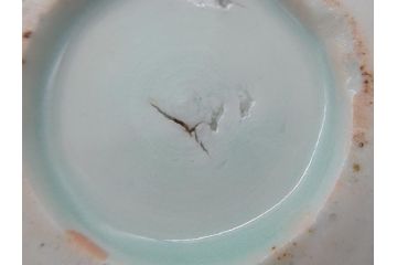 江戸期　古伊万里　染付　蛸唐草文　5寸皿　約15cm　伊万里焼の伝統美が詰まった皿3枚セット(五寸、和皿、小皿、小鉢、和食器)(R-061820)