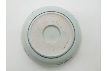 江戸期　古伊万里　染付　蛸唐草文　5寸皿　約15cm　伊万里焼の伝統美が詰まった皿2枚セット(五寸、和皿、小皿、小鉢、和食器)(R-061822)