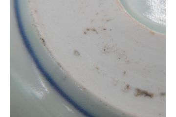 江戸期　古伊万里　染付　蛸唐草文　5寸皿　約15cm　伊万里焼の伝統美が詰まった皿2枚セット(五寸、和皿、小皿、小鉢、和食器)(R-061822)