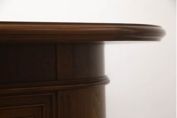 中古　激レア　希少　DREXEL HERITAGE(ドレクセルヘリテイジ)　FRANCESCA(フランチェスカ)シリーズ　滑らかな曲線と美しい杢目に目を奪われるバーカウンターキャビネット(カウンターテーブル、サイドボード、サイドキャビネット、収納棚)(R-061826)