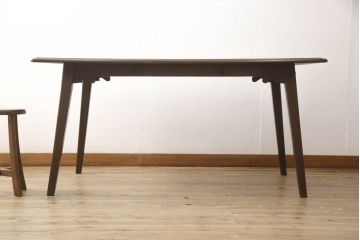 中古　美品　永田良介商店　神戸洋家具　四人掛け　和洋どちらの空間にもおすすめのダイニングテーブル(ワークデスク、在宅ワーク、在宅用、作業台、4人掛け、4P)(R-061839)