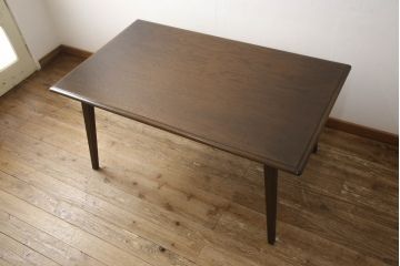 中古　美品　永田良介商店　神戸洋家具　四人掛け　和洋どちらの空間にもおすすめのダイニングテーブル(ワークデスク、在宅ワーク、在宅用、作業台、4人掛け、4P)(R-061839)