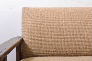 中古　神戸洋家具　永田良介商店　くつろぎの空間を演出する3人掛けソファ(三人掛け、3P、トリプルソファ)(R-061840)