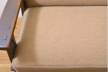 中古　神戸洋家具　永田良介商店　くつろぎの空間を演出する3人掛けソファ(三人掛け、3P、トリプルソファ)(R-061840)
