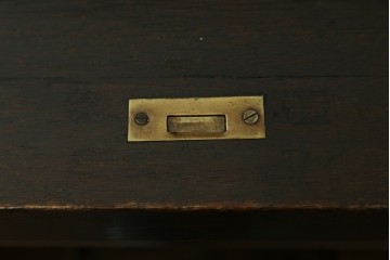 和製アンティーク　ナラ材　レトロな雰囲気たっぷりのロールトップデスク　(R-061845)