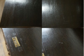 和製アンティーク　ナラ材　レトロな雰囲気たっぷりのロールトップデスク　(R-061845)