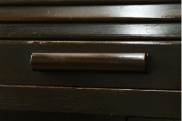 和製アンティーク　ナラ材　レトロな雰囲気たっぷりのロールトップデスク　(R-061845)