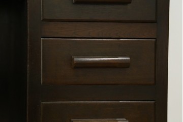 和製アンティーク　ナラ材　レトロな雰囲気たっぷりのロールトップデスク　(R-061845)