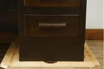 和製アンティーク　ナラ材　レトロな雰囲気たっぷりのロールトップデスク　(R-061845)
