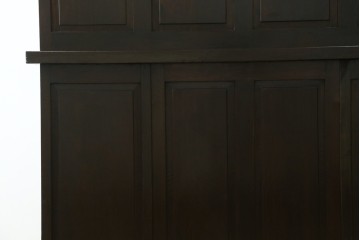 和製アンティーク　ナラ材　レトロな雰囲気たっぷりのロールトップデスク　(R-061845)