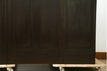和製アンティーク　ナラ材　レトロな雰囲気たっぷりのロールトップデスク　(R-061845)