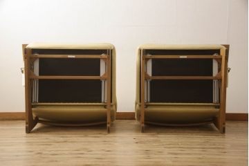中古　美品　カリモク家具(karimoku)　チターノ(chitano)　くつろぎの空間に取り入れたいリクライニング2人掛けソファ(二人掛け、2P)(R-061849)
