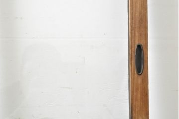 アンティーク建具　ゆらゆらガラス　昭和レトロな雰囲気漂うガラス戸2枚(引き戸、格子戸)(R-061858)