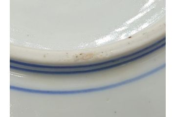 幕末期　古伊万里　金彩　色絵　花瓶文　7寸　約21cm　目にも鮮やかな色調の大皿2枚セット(花盆文、菊花型、輪花型、変形皿、和食器、和皿、七寸)(R-061872)