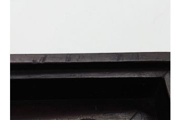 中国　古玩　唐木　紫檀　木製　象嵌　使い込むほどに深みが増してくる紫檀の硯箱(小箱、小物入れ、木箱)(R-061875)