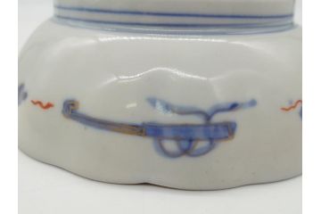 明治期　伊万里焼　錦手　金襴手　染錦　二重角富　金彩　色絵　桃図　5.8寸皿　約17.5cm　煌びやかで豪華な絵付けの深皿3枚セット(五寸八分、和皿、中皿、和食器)(R-061879)
