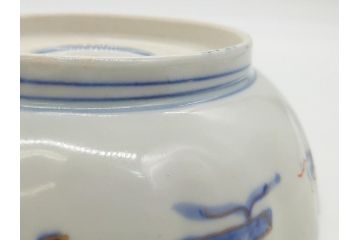 明治期　伊万里焼　錦手　金襴手　染錦　二重角富　金彩　色絵　桃図　5.8寸皿　約17.5cm　煌びやかで豪華な絵付けの深皿3枚セット(五寸八分、和皿、中皿、和食器)(R-061879)