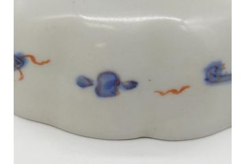 明治期　伊万里焼　錦手　金襴手　染錦　二重角富　金彩　色絵　桃図　5.8寸皿　約17.5cm　煌びやかで豪華な絵付けの深皿3枚セット(五寸八分、和皿、中皿、和食器)(R-061880)