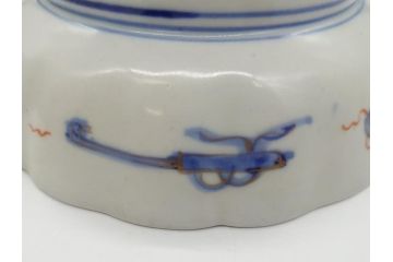 明治期　伊万里焼　錦手　金襴手　染錦　二重角富　金彩　色絵　桃図　5.8寸皿　約17.5cm　煌びやかで豪華な絵付けの深皿3枚セット(五寸八分、和皿、中皿、和食器)(R-061880)
