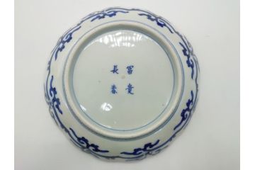 明治期　富長貴春(富貴長春)　伊万里　金襴手　金魚に花図　6.8寸皿　約20.5cm　色彩豊かで食卓に華やぎをもたらす皿2枚セット(六寸八分、和食器、和皿)(R-061883)