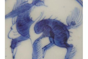 明治期　色絵　麒麟・獅子の図　特別感を演出する彩り豊かな蓋付き茶碗2点セット(蓋碗、和食器)(R-061892)
