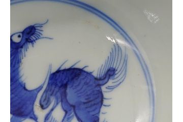 明治期　色絵　麒麟・獅子の図　特別感を演出する彩り豊かな蓋付き茶碗3点セット(蓋碗、和食器)(R-061894)