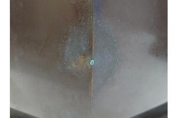 明治〜大正　六角　使い込むほどに味の出る古銅火鉢1対(手あぶり、鉢カバー、茶道具)(R-061898)