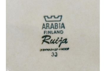 ARABIA FINLAND　Ruija(ルイージャ)　Ulla Procope(ウラ・プロコッペ)　優しさと温かみある絵付けが印象的なジャグ(ピッチャー、アラビアフィンランド、Sモデル、北欧食器)(R-061902)