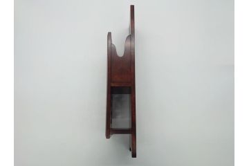 松本民芸家具　透かし彫り　職人技が光るデザインの卍型状差(ウォールラック、レターラック、状差し)(R-061903)