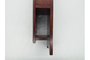 松本民芸家具　透かし彫り　職人技が光るデザインの卍型状差(ウォールラック、レターラック、状差し)(R-061903)