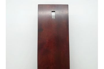 松本民芸家具　透かし彫り　職人技が光るデザインの卍型状差(ウォールラック、レターラック、状差し)(R-061903)