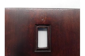 松本民芸家具　透かし彫り　職人技が光るデザインの卍型状差(ウォールラック、レターラック、状差し)(R-061903)