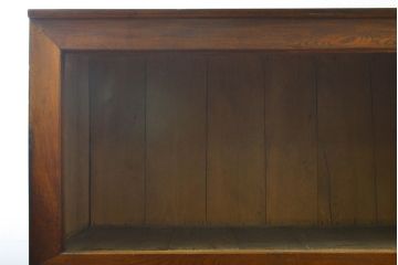 和製アンティーク 漆塗り 前面欅(ケヤキ)材 上質な空間を演出する六尺サイズの収納箪笥キャビネット(夜具箪笥、水屋箪笥、布団箪笥、食器棚、戸棚、収納棚、引き出し)(R-061907)