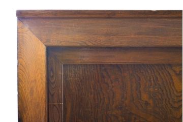 和製アンティーク 漆塗り 前面欅(ケヤキ)材 上質な空間を演出する六尺サイズの収納箪笥キャビネット(夜具箪笥、水屋箪笥、布団箪笥、食器棚、戸棚、収納棚、引き出し)(R-061907)