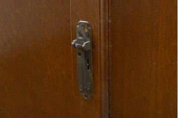 和製アンティーク　激レア!　昭和中期　幅3メートルの特大キャビネット(書棚、本棚、収納棚)(R-061917)