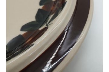 ARABIA FINLAND　Ruija(ルイージャ)　Ulla Procope(ウラ・プロコッペ)　優しさと温かみある絵付けが印象的な大皿(アラビア、フィンランド、Sモデル、北欧食器)(R-061928)