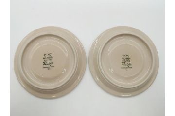 ARABIA FINLAND　Ruija(ルイージャ)　Ulla Procope(ウラ・プロコッペ)　優しさと温かみある絵付けが印象的なカップ&ソーサー2客セット(アラビア、フィンランド、Sモデル、北欧食器、C&S)(R-061929)