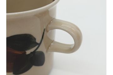 ARABIA FINLAND　Ruija(ルイージャ)　Ulla Procope(ウラ・プロコッペ)　優しさと温かみある絵付けが印象的なカップ&ソーサー3客セット(アラビア、フィンランド、Sモデル、北欧食器、C&S)(R-061947)