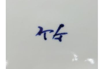 京都府無形文化財　竹中浩　色絵水仙文　温かみのある絵付けが魅力の皿(共箱付き、大皿、プレート、作家物、和食器)(R-061952)
