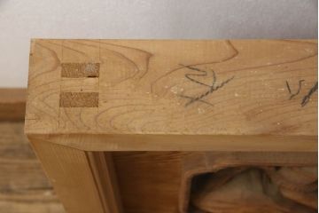 アンティーク建具　松　力強い存在感を放つ彫刻欄間1枚(明かり取り、明り取り)(R-061954)